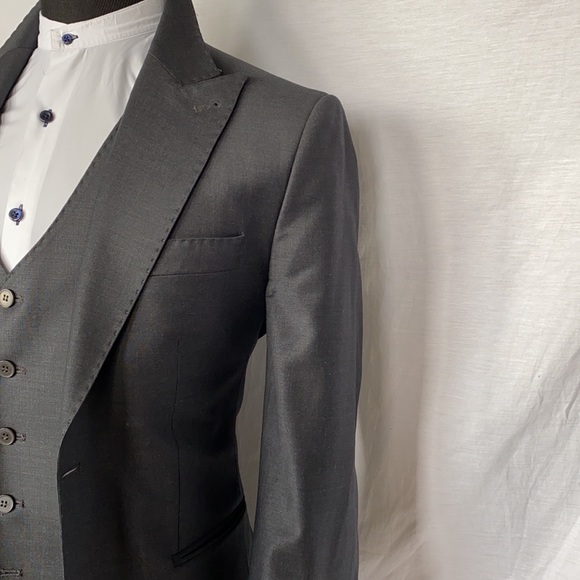 Peak Lapel Hand Stitched 3P Suit 50R | US 40R - Picture 13 of 16